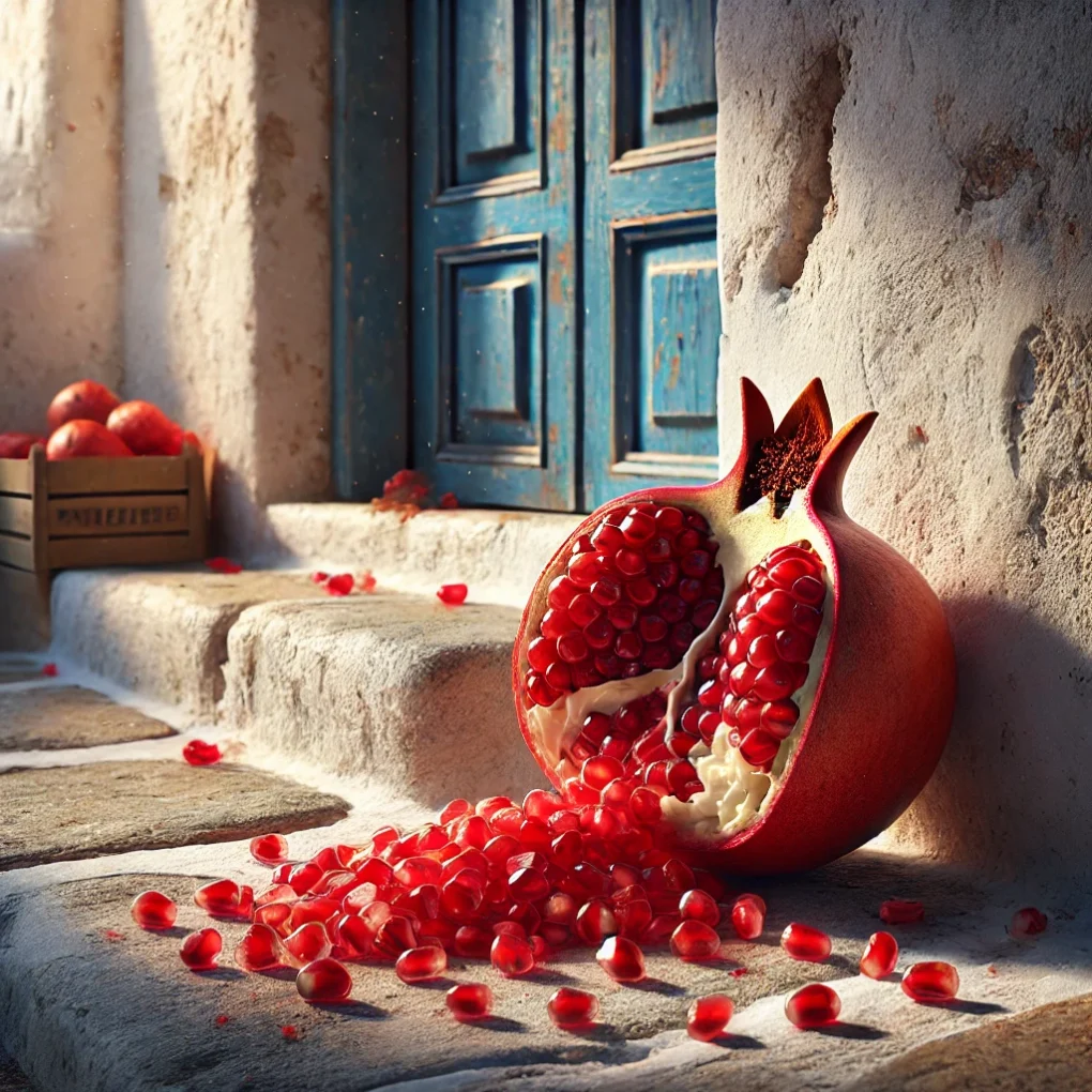 Traditioneller Granatapfel-Brauch in Griechenland zu Neujahr